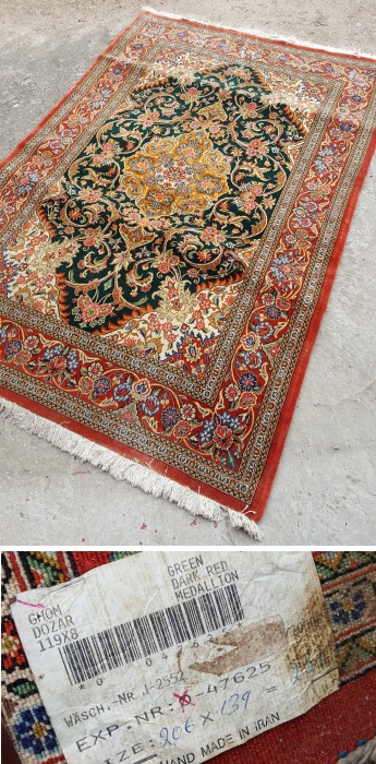 Ghom Persisk Tæppe Hand Made in Iran