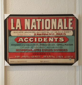 La Nationale Original Reklame Fransk Forsikringsselskab