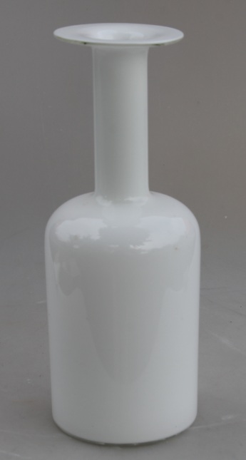 Hvid Flaske / Vase af Otto Brauer
