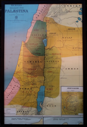 Palæstina - stort landkort