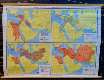 vægkort - Historiske riger i den nære Orient
