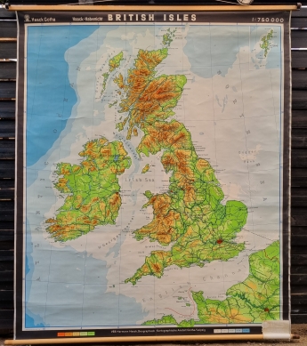 British Isles - Flot skolekort over England