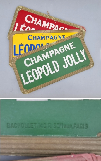 Champagne Leopold Jolly Kartonskilte