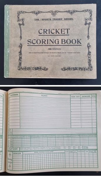 Cricket Scoring Book