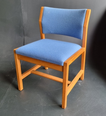 BM72 Egetræsstol med uld Design Børge Mogensen