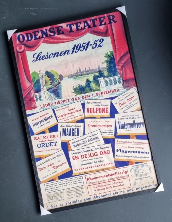 Plakat fra Odense Teater  Ssonen 1951-52