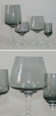 Atlantic Glas fra Holmegaard - mange forskellige