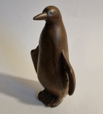 Lille Pingvin - figur i metal