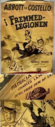 Filmplakat : Abbott og Costello i Fremmedlegionen 