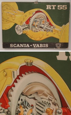 Dekorativ gammel planche - Scania-Vabis RT55 Gearkasse