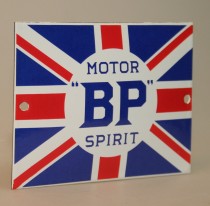 BP Motor Spirit - lille reklameskilt NYT!