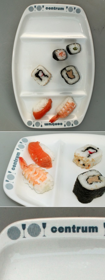 Retro tallerken til f.eks. sushi - flere p lager